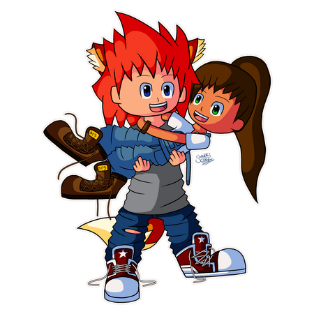 Myself and Kaila during MySims days